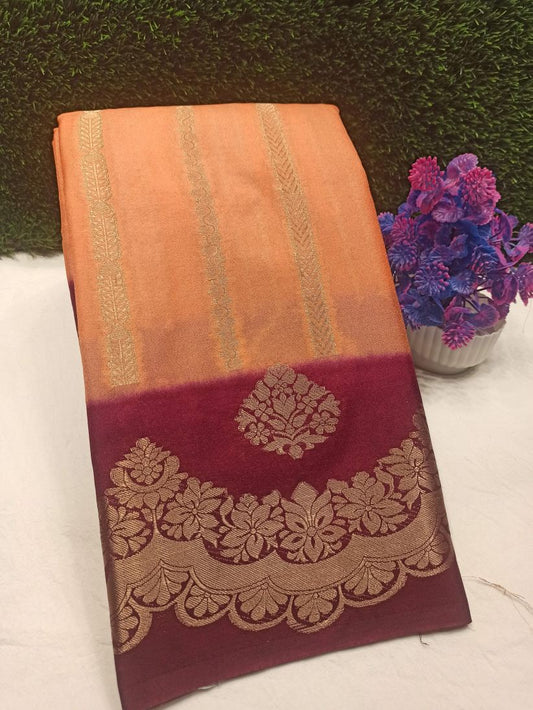 Artificial / Mix Crape Sarees ( Semi Crape )