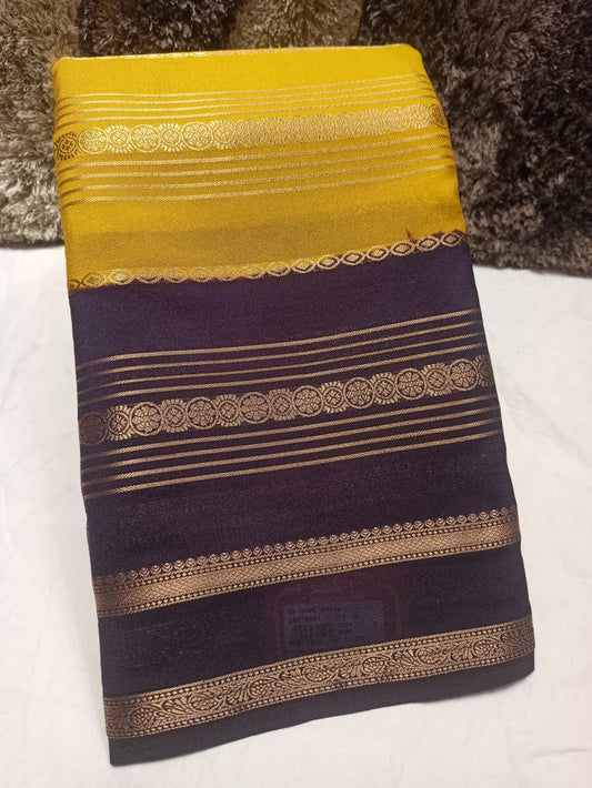 Artificial / Mix Crape Sarees ( Semi Crape )