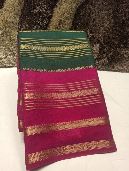 Artificial / Mix Crape Sarees ( Semi Crape )