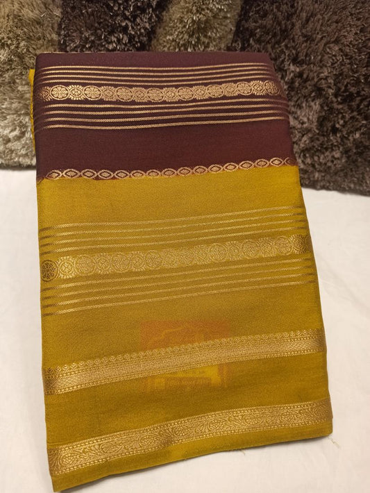 Artificial / Mix Crape Sarees ( Semi Crape )
