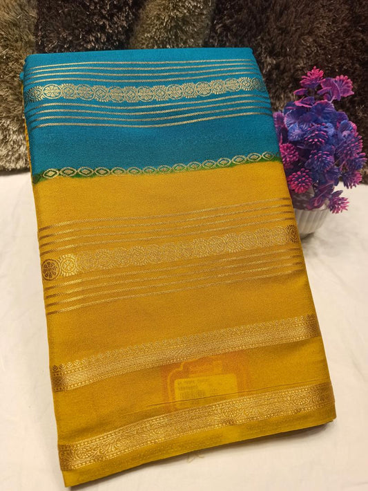 Artificial / Mix Crape Sarees ( Semi Crape )