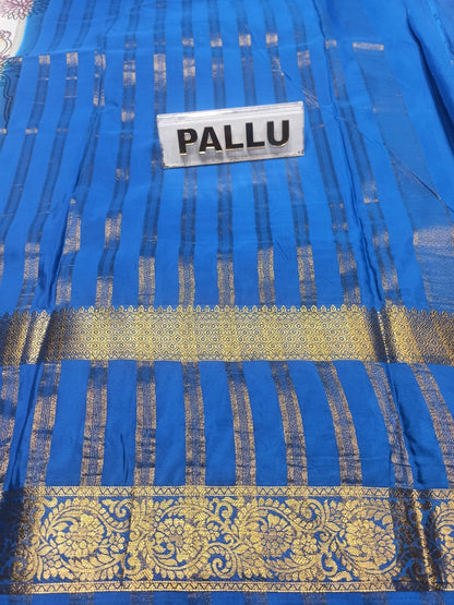 Artificial / Mix Crape Sarees ( Semi Crape )