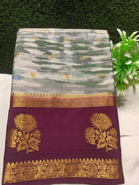 Artificial / Mix Crape Sarees ( Semi Crape )
