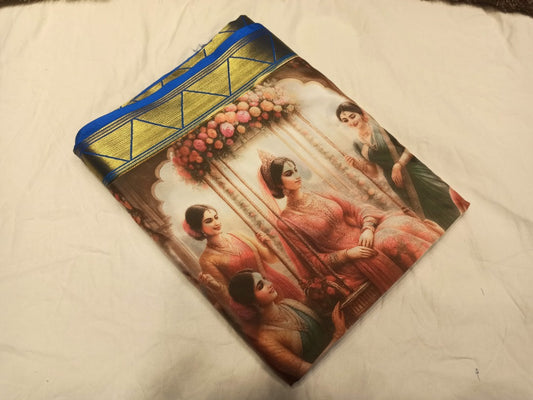 Artificial / Mix Crape Sarees ( Semi Crape )