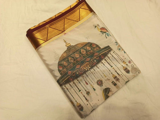 Artificial / Mix Crape Sarees ( Semi Crape )