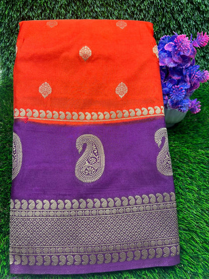 Artificial / Mix Crape Sarees ( Semi Crape )