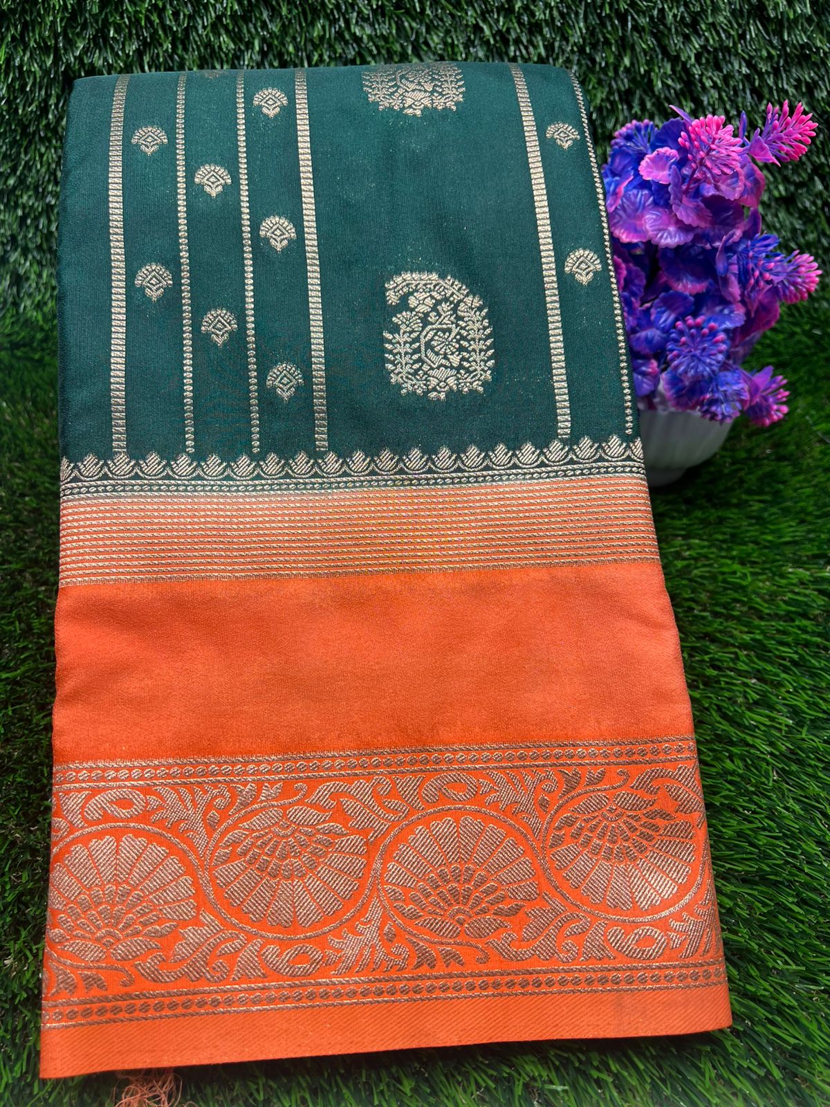 Artificial / Mix Crape Sarees ( Semi Crape )