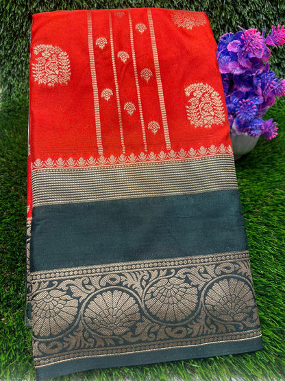 Artificial / Mix Crape Sarees ( Semi Crape )