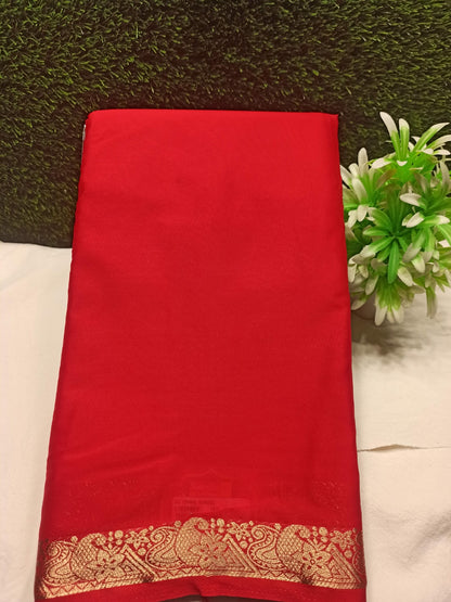 Artificial / Mix Crape Sarees ( Semi Crape )