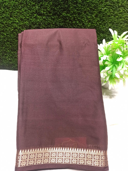 Artificial / Mix Crape Sarees ( Semi Crape )