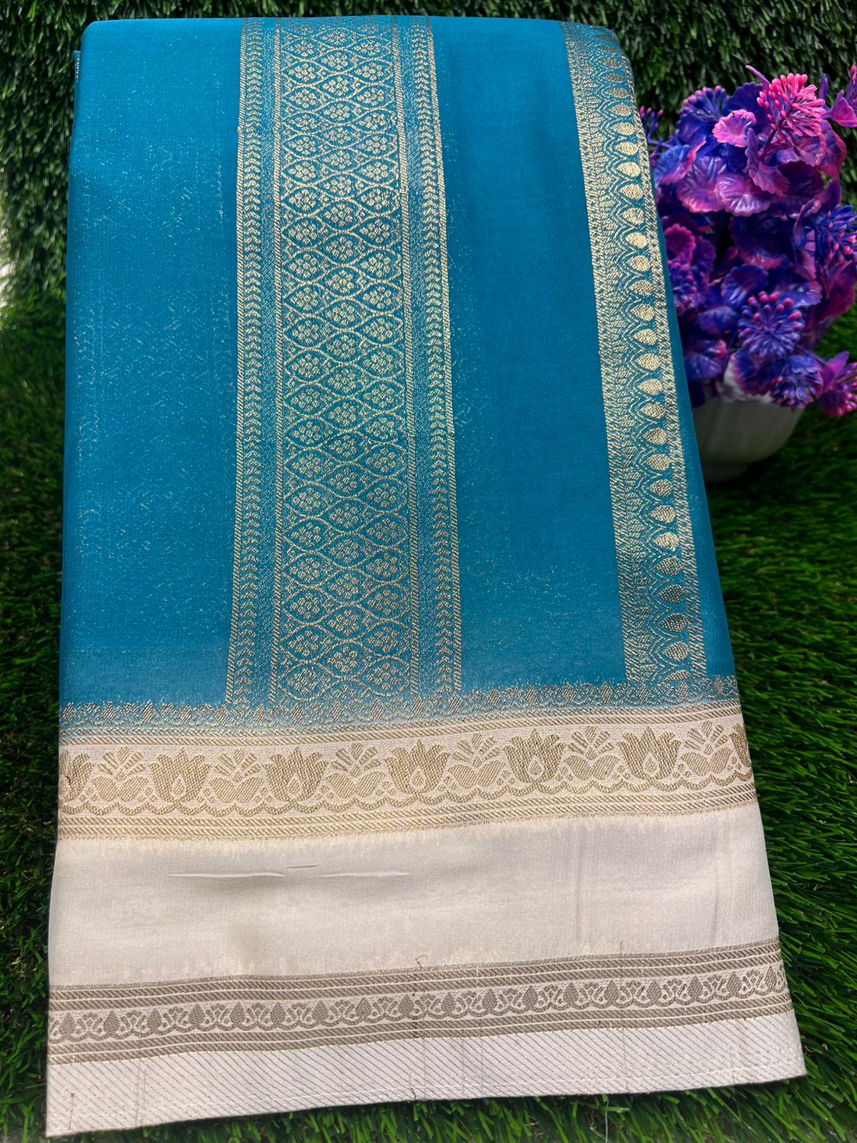 Artificial / Mix Crape Sarees ( Semi Crape )