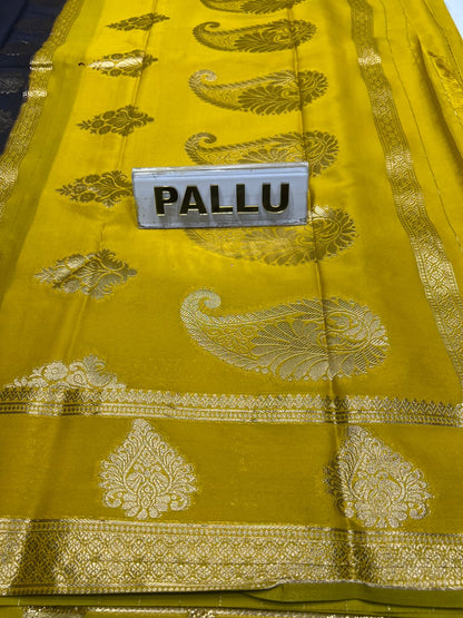 Artificial / Mix Crape Sarees ( Semi Crape )