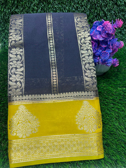 Artificial / Mix Crape Sarees ( Semi Crape )