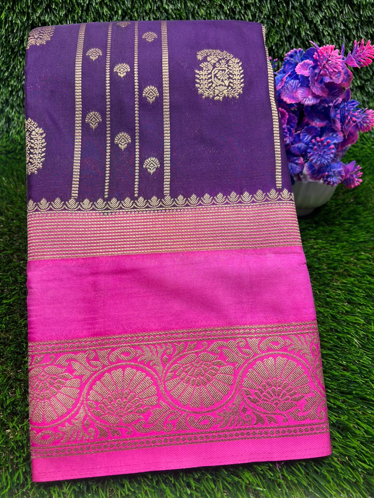 Artificial / Mix Crape Sarees ( Semi Crape )