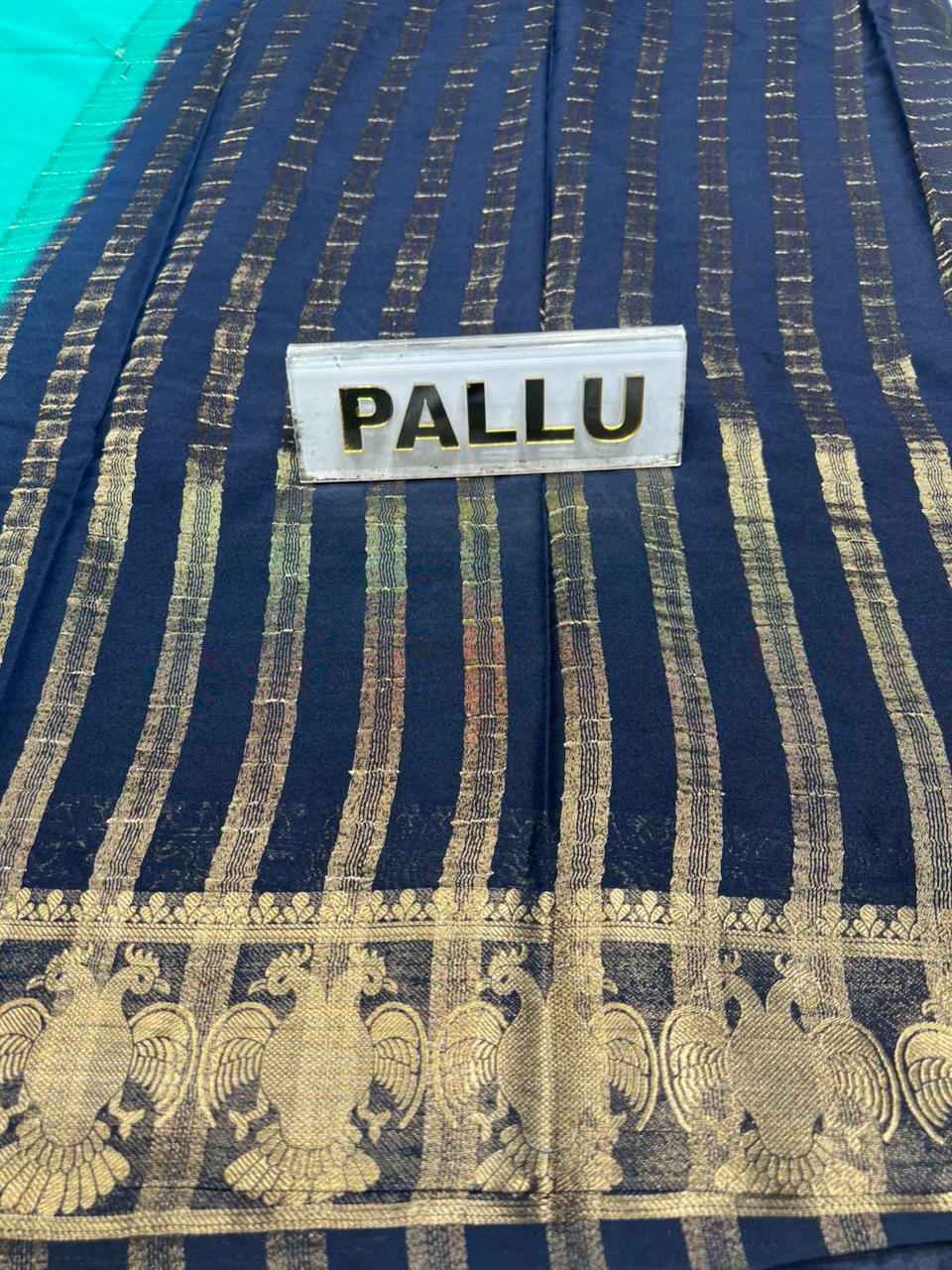 Artificial / Mix Crape Sarees ( Semi Crape )