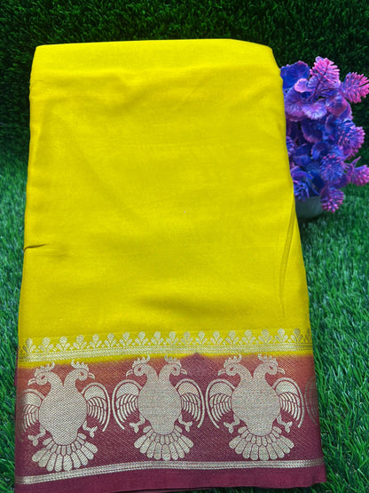 Artificial / Mix Crape Sarees ( Semi Crape )