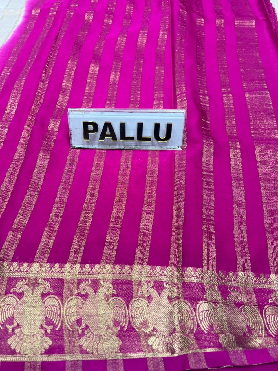 Artificial / Mix Crape Sarees ( Semi Crape )