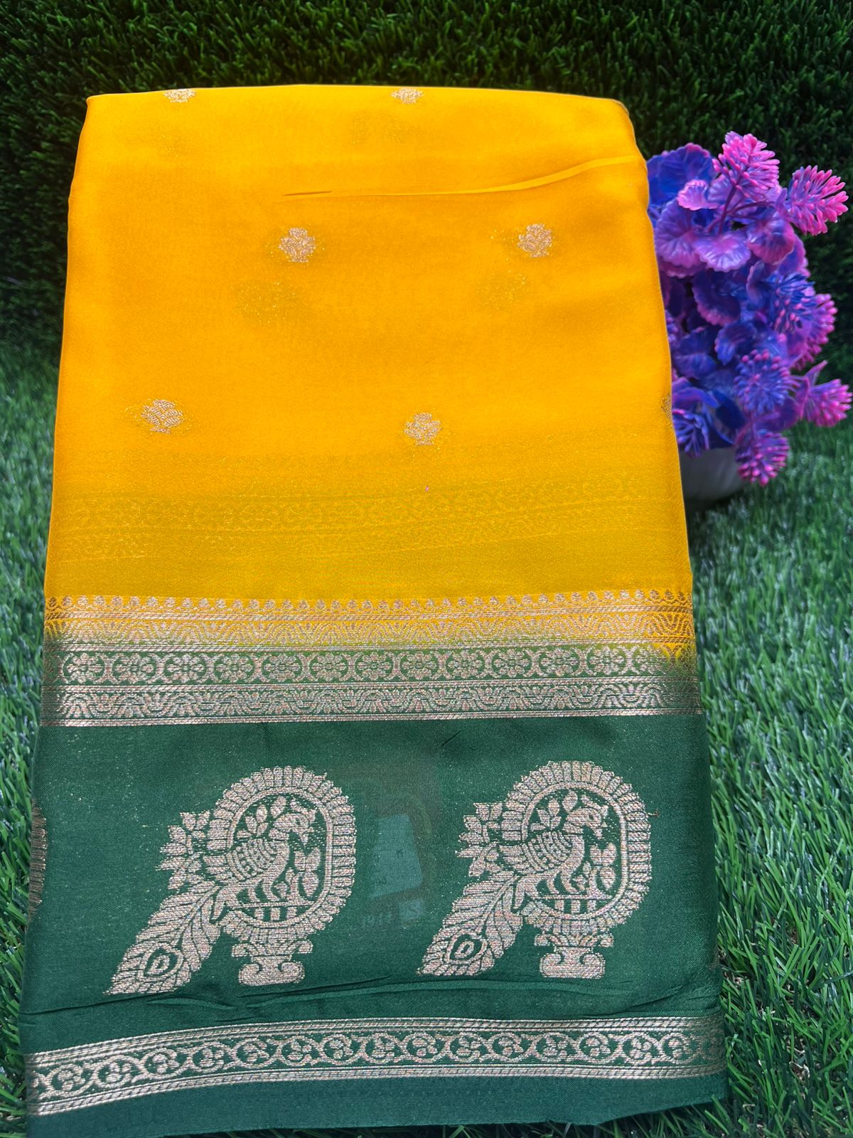 Artificial / Mix Crape Sarees ( Semi Crape )