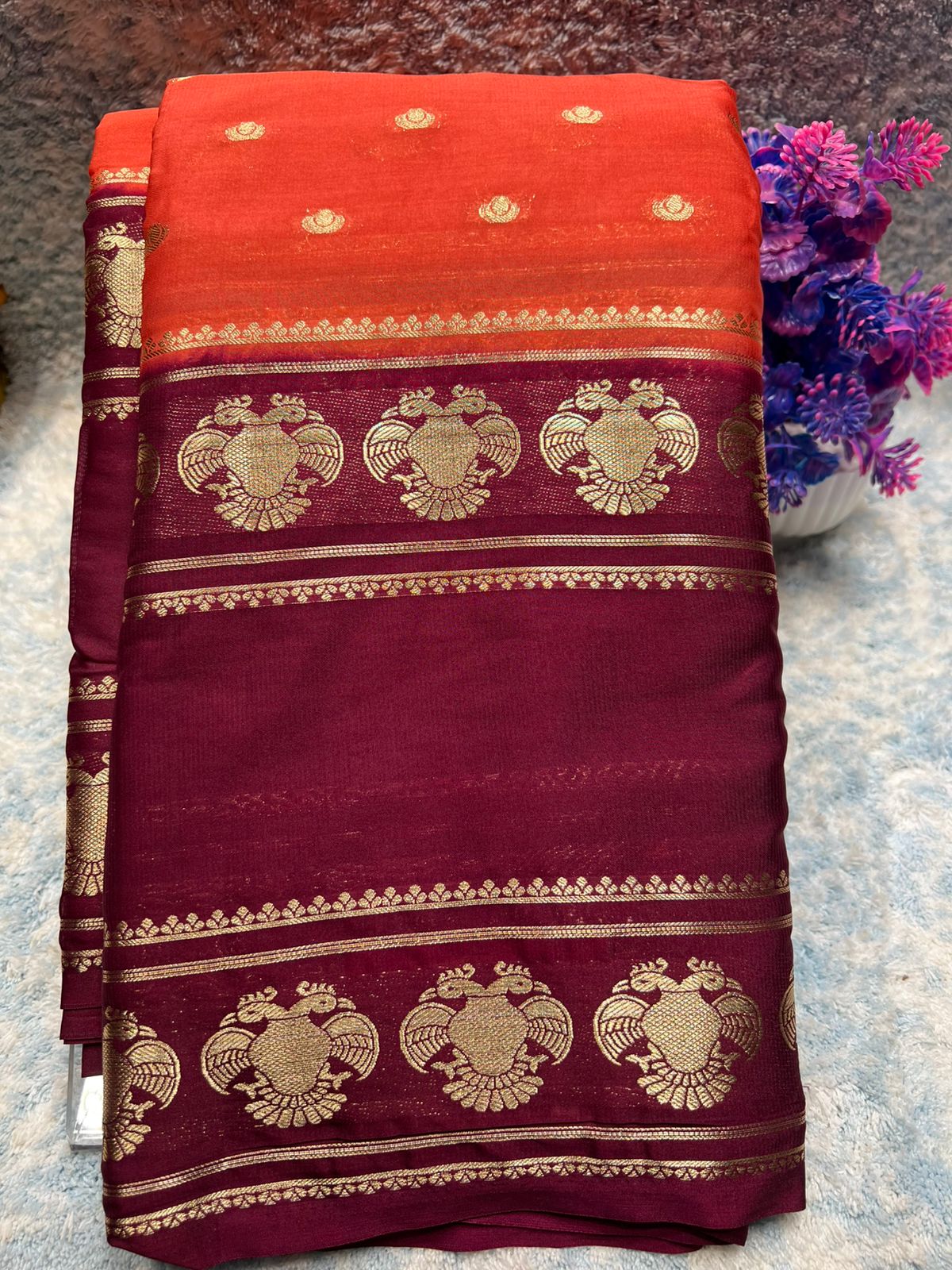 Artificial / Mix Crape Sarees
