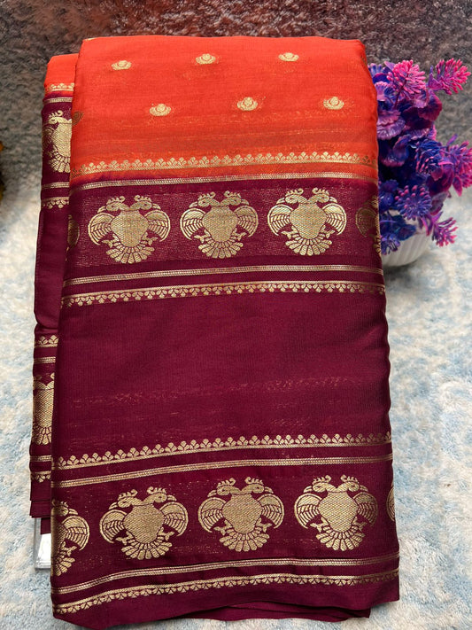 Artificial / Mix Crape Sarees