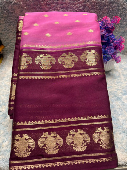 Artificial / Mix Crape Sarees