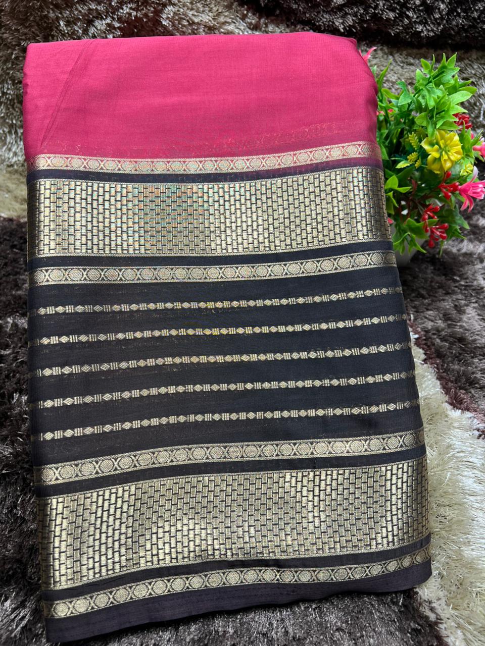 Artificial / Mix Crape Sarees