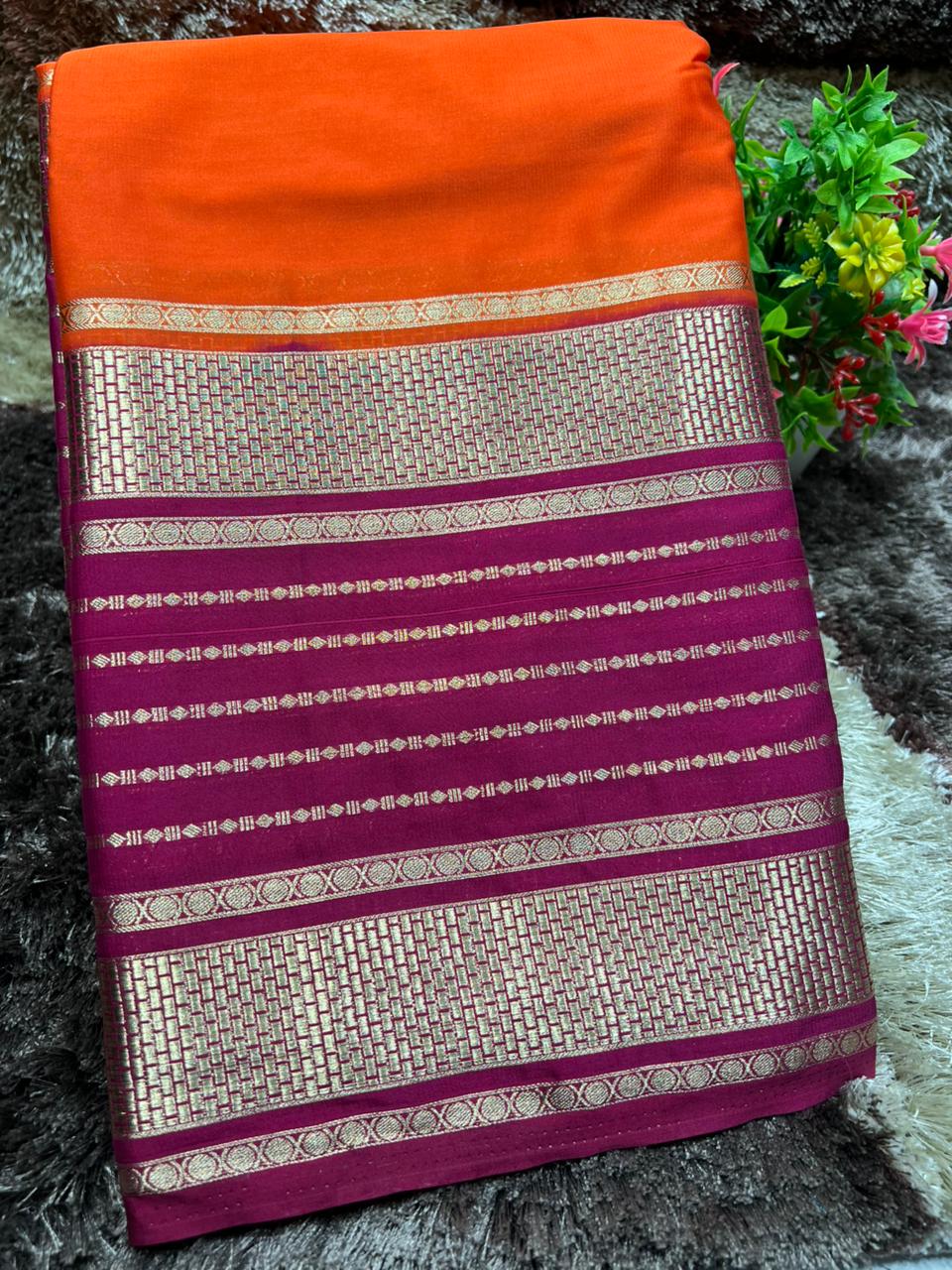 Artificial / Mix Crape Sarees