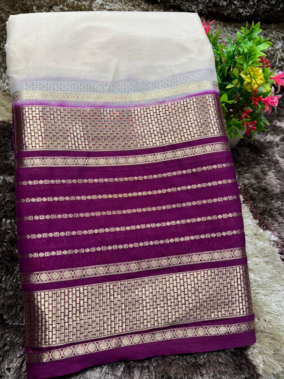 Artificial / Mix Crape Sarees
