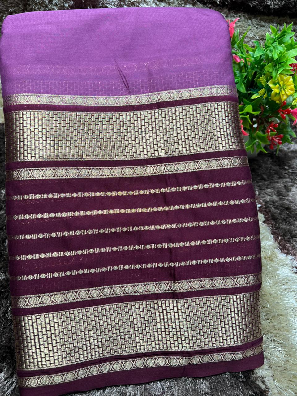 Artificial / Mix Crape Sarees