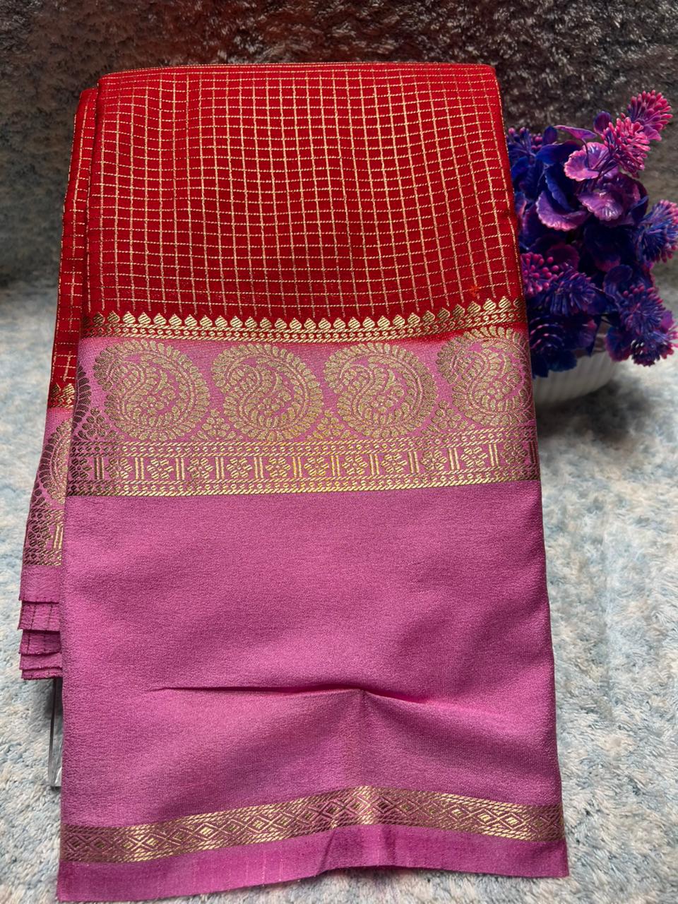 Artificial / Mix Crape Sarees
