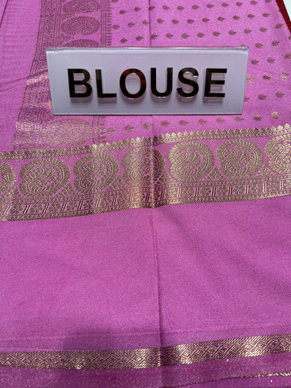 Artificial / Mix Crape Sarees