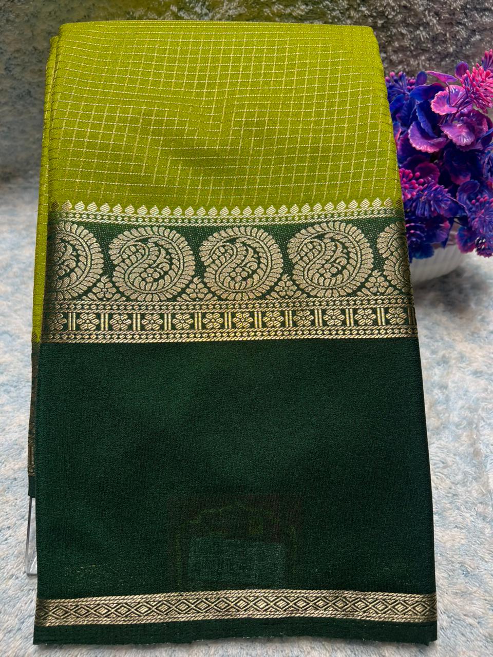 Artificial / Mix Crape Sarees