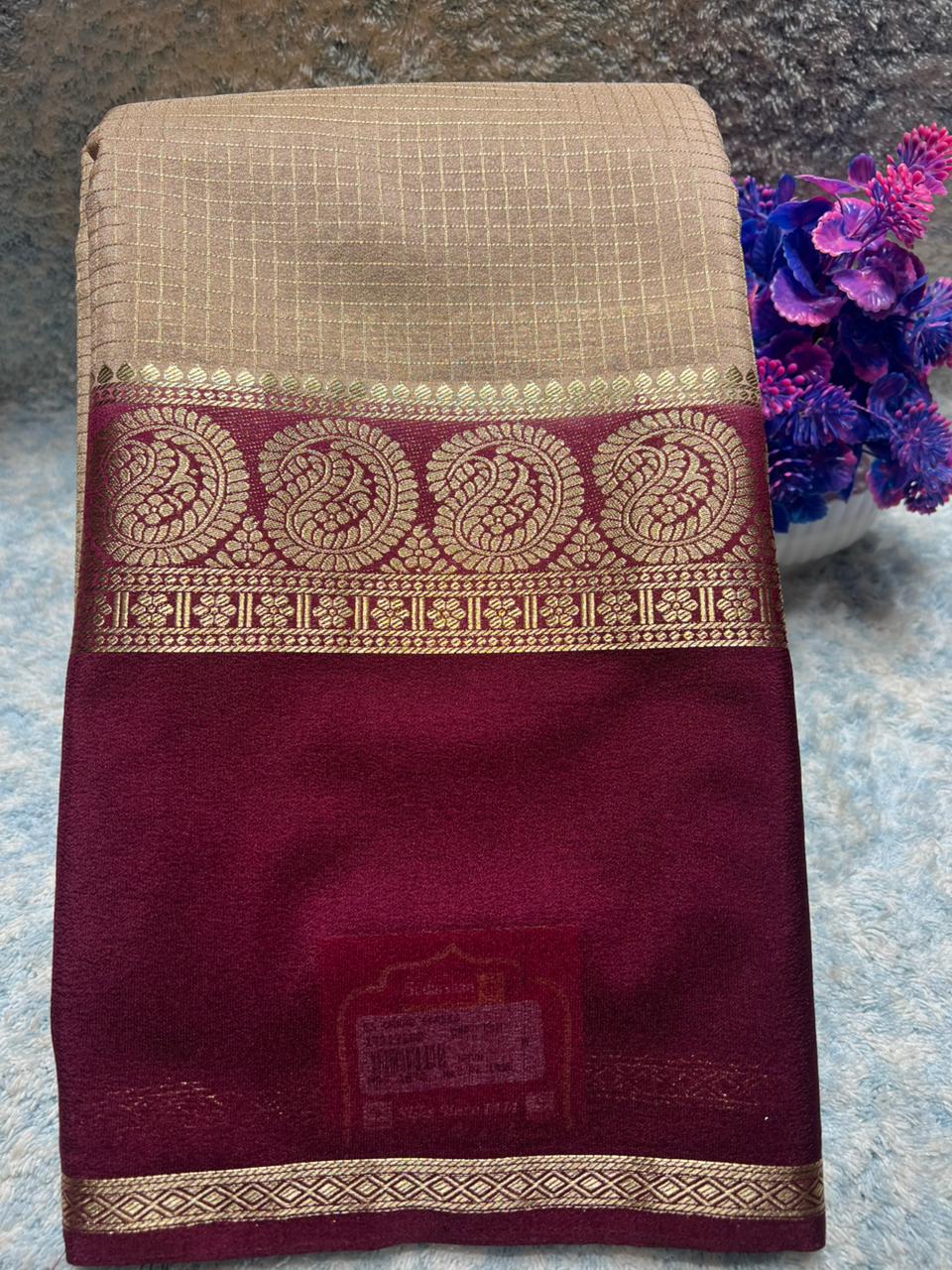 Artificial / Mix Crape Sarees