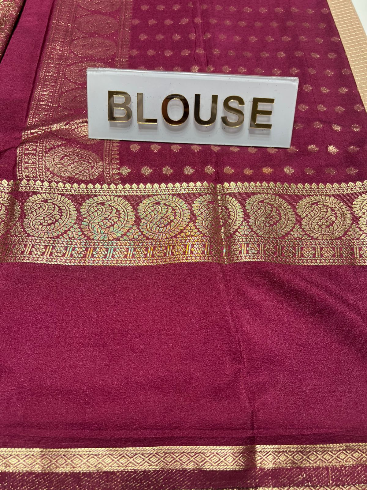 Artificial / Mix Crape Sarees