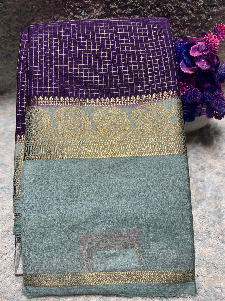 Artificial / Mix Crape Sarees