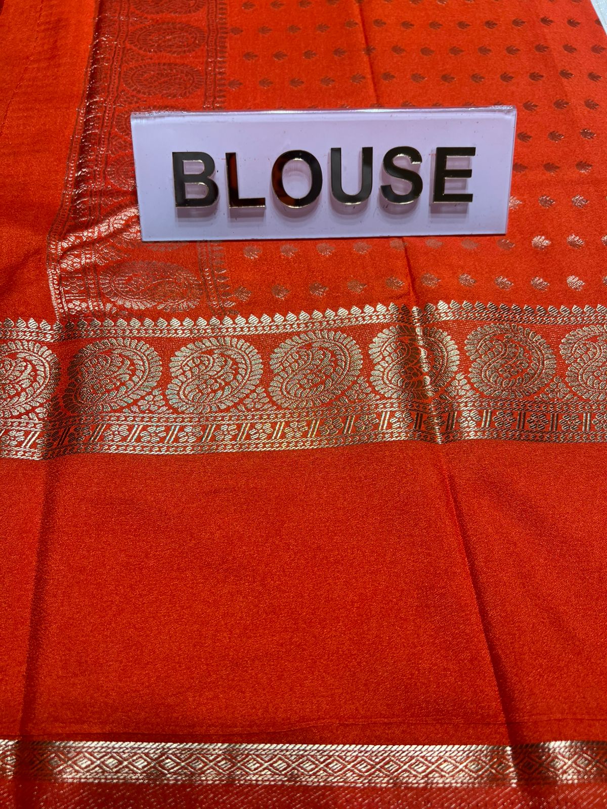 Artificial / Mix Crape Sarees