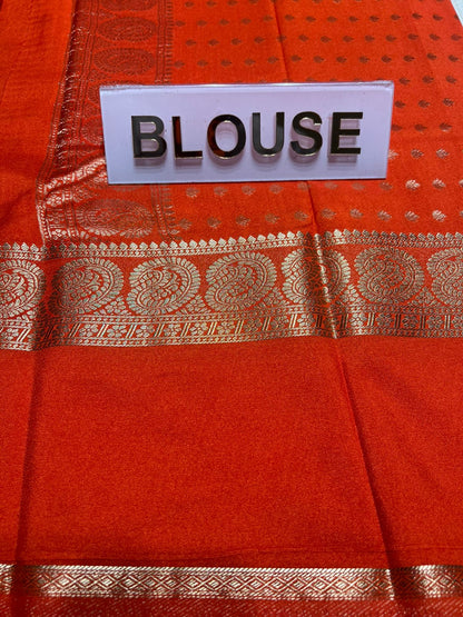 Artificial / Mix Crape Sarees