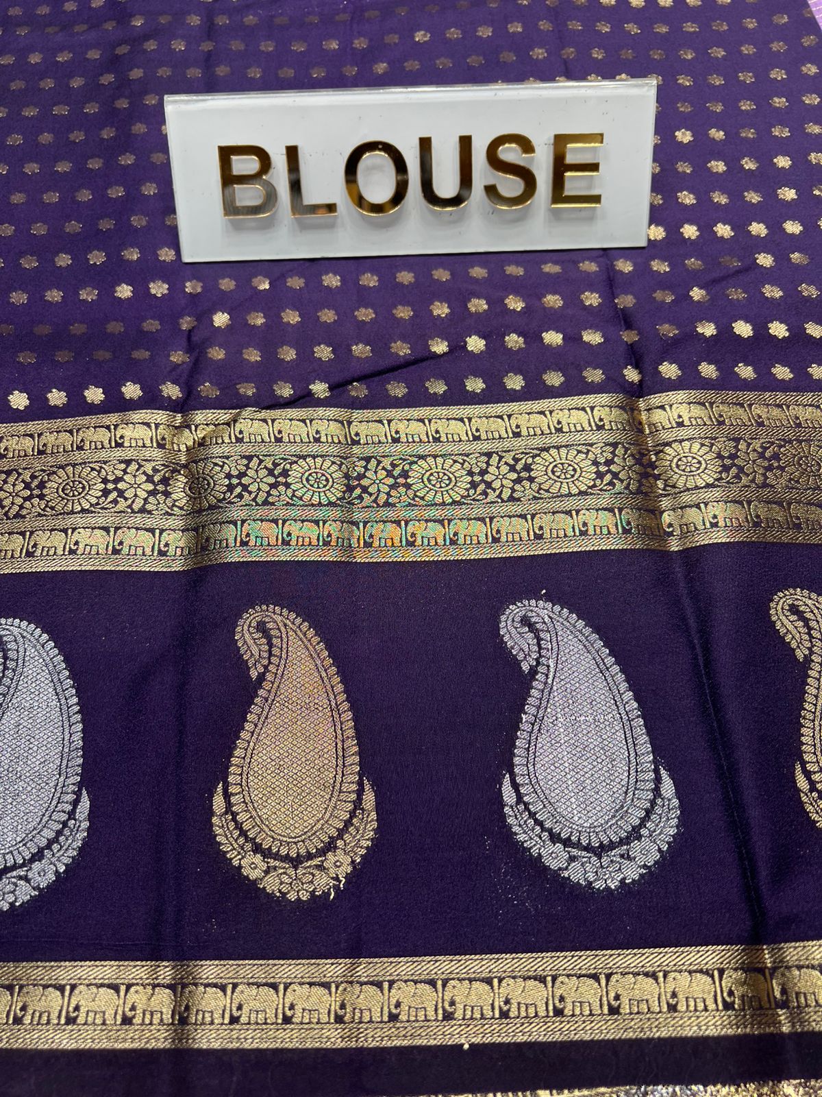 Artificial / Mix Crape Sarees