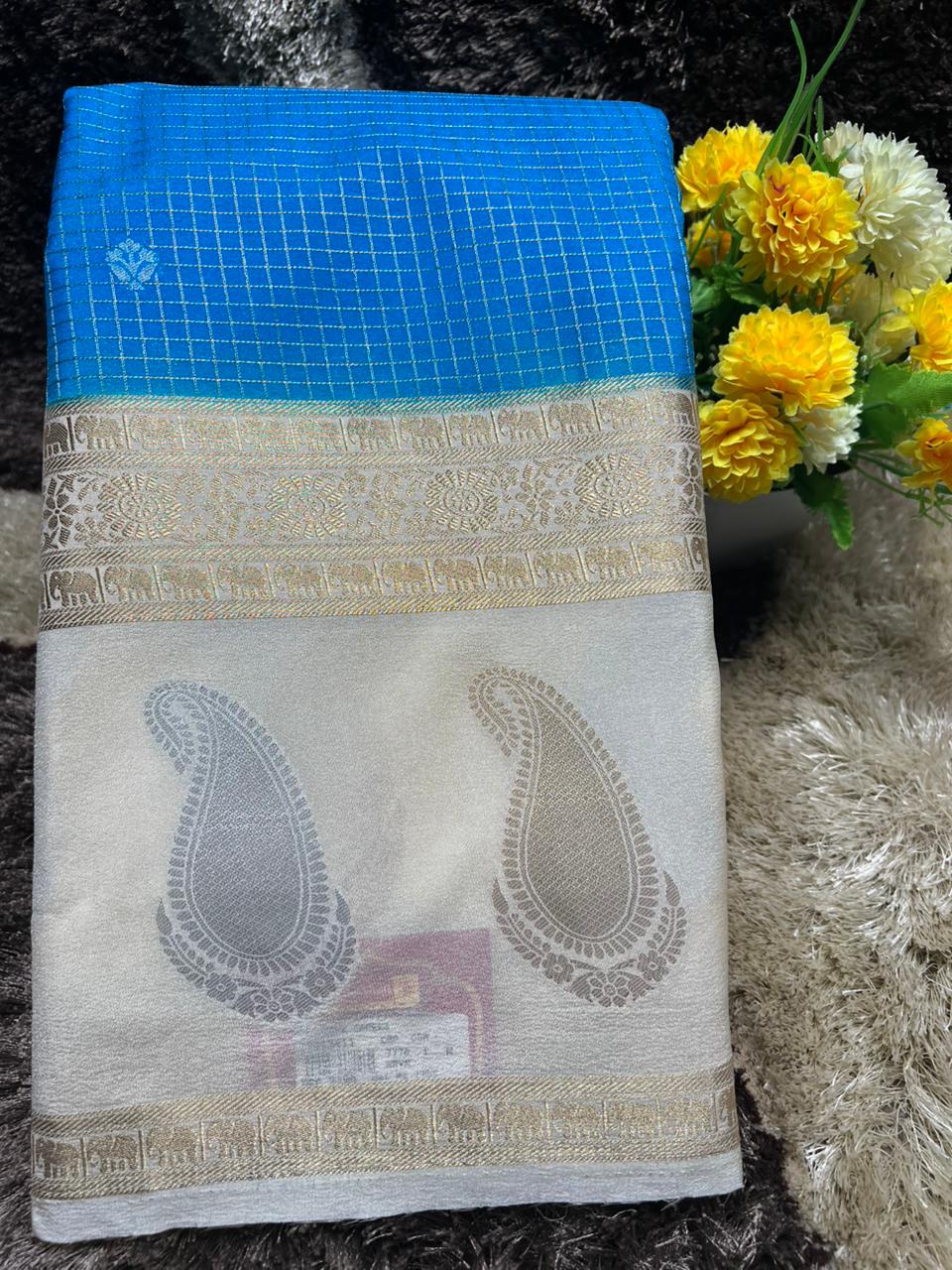 Artificial / Mix Crape Sarees