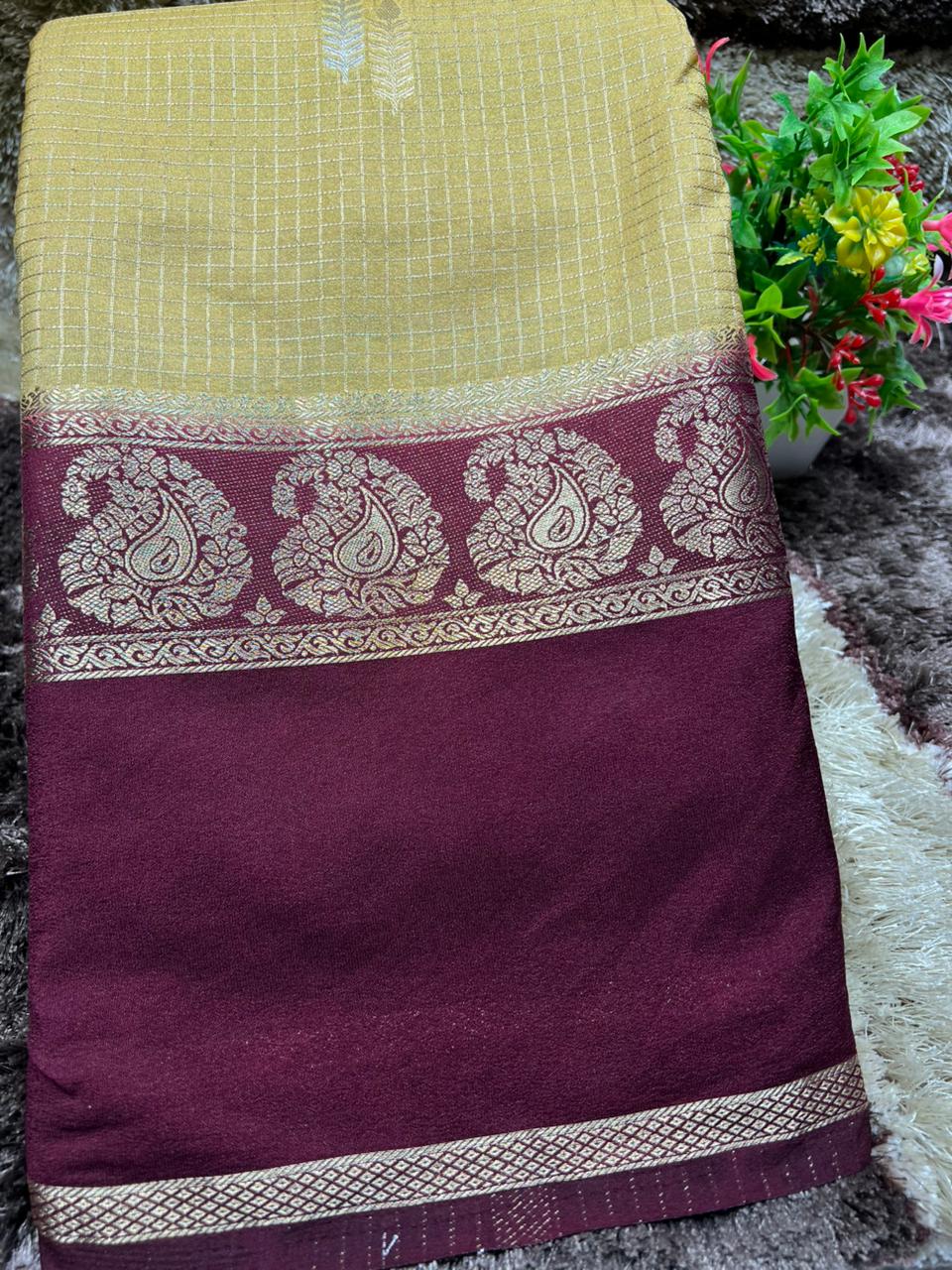 Artificial / Mix Crape Sarees