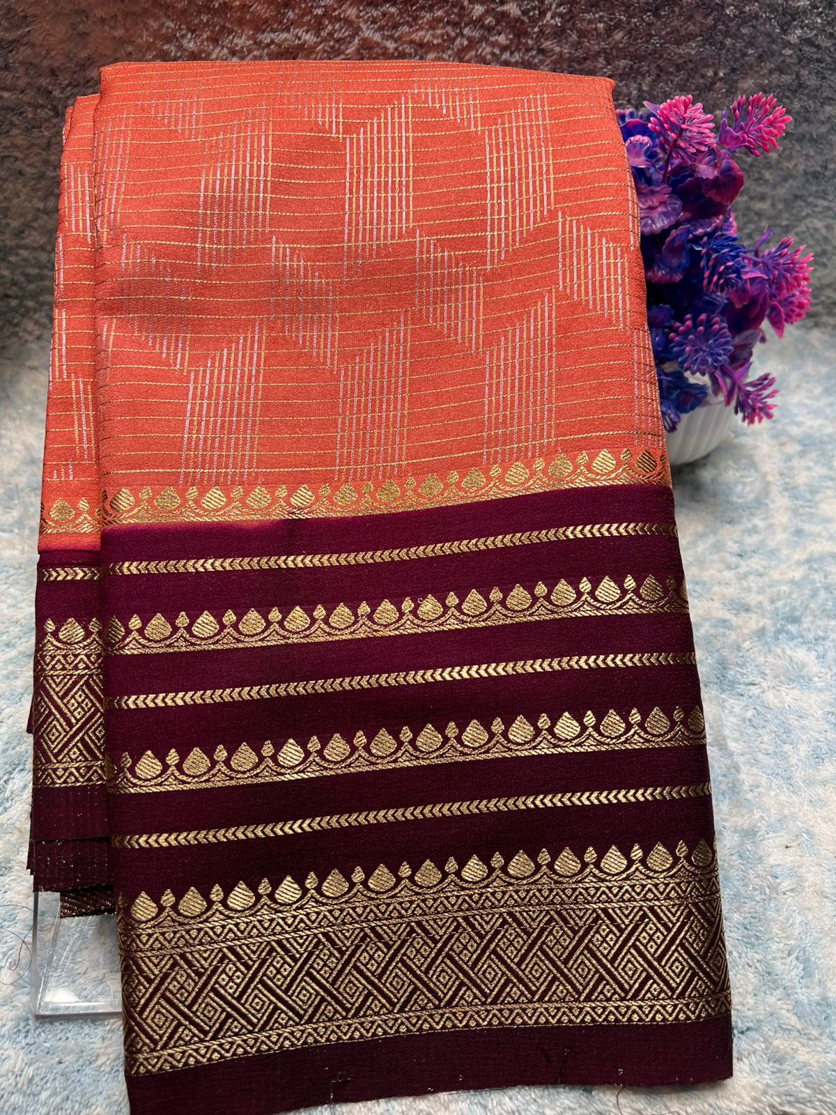 Artificial / Mix Crape Sarees