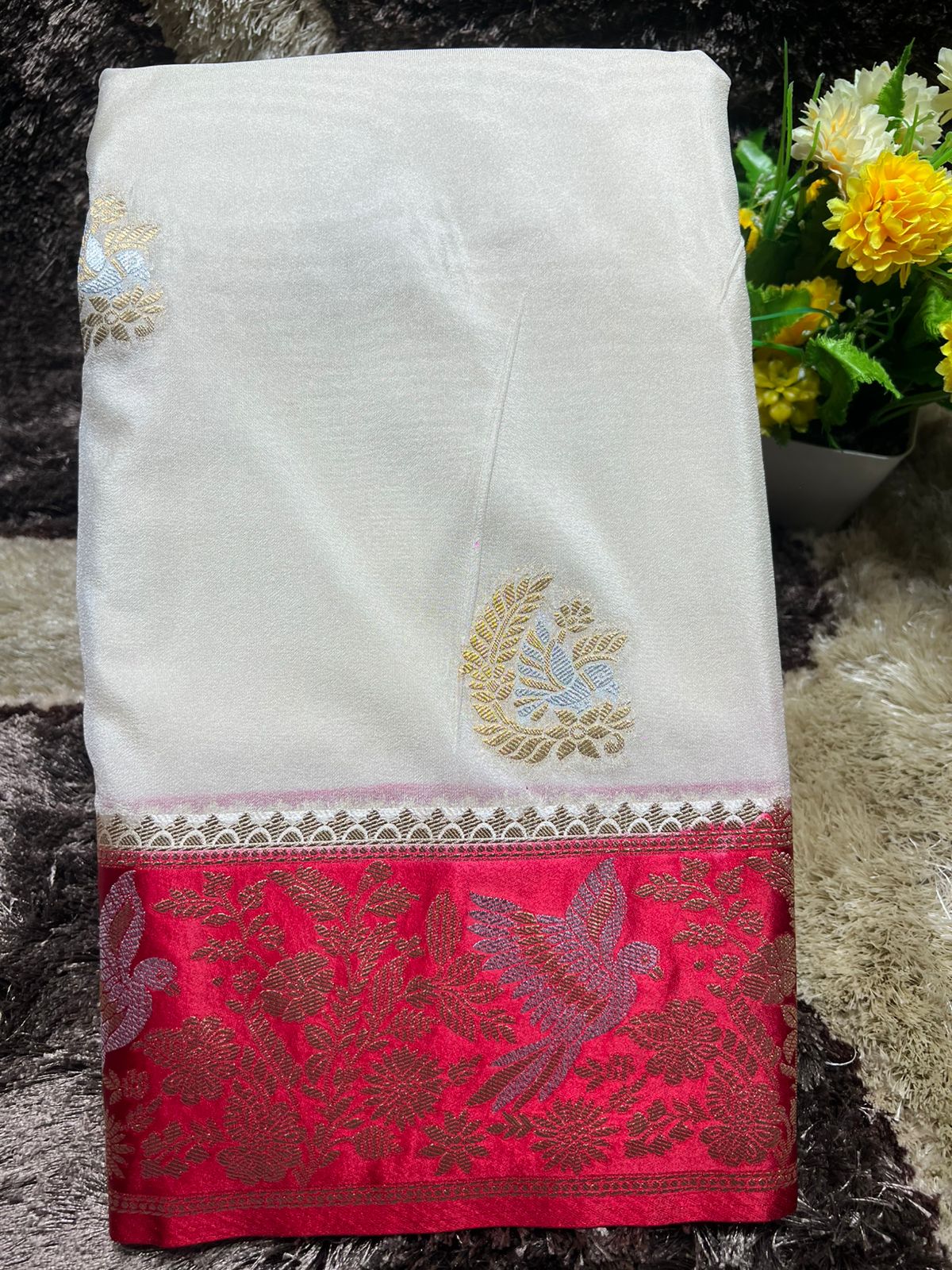 Artificial / Mix Crape Sarees