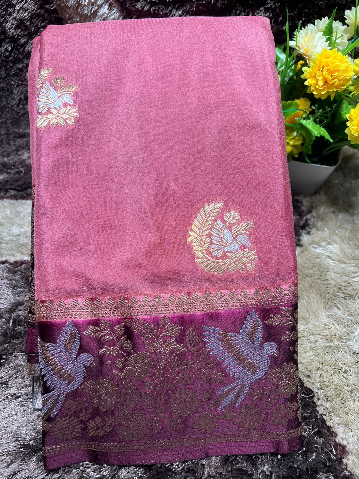 Artificial / Mix Crape Sarees