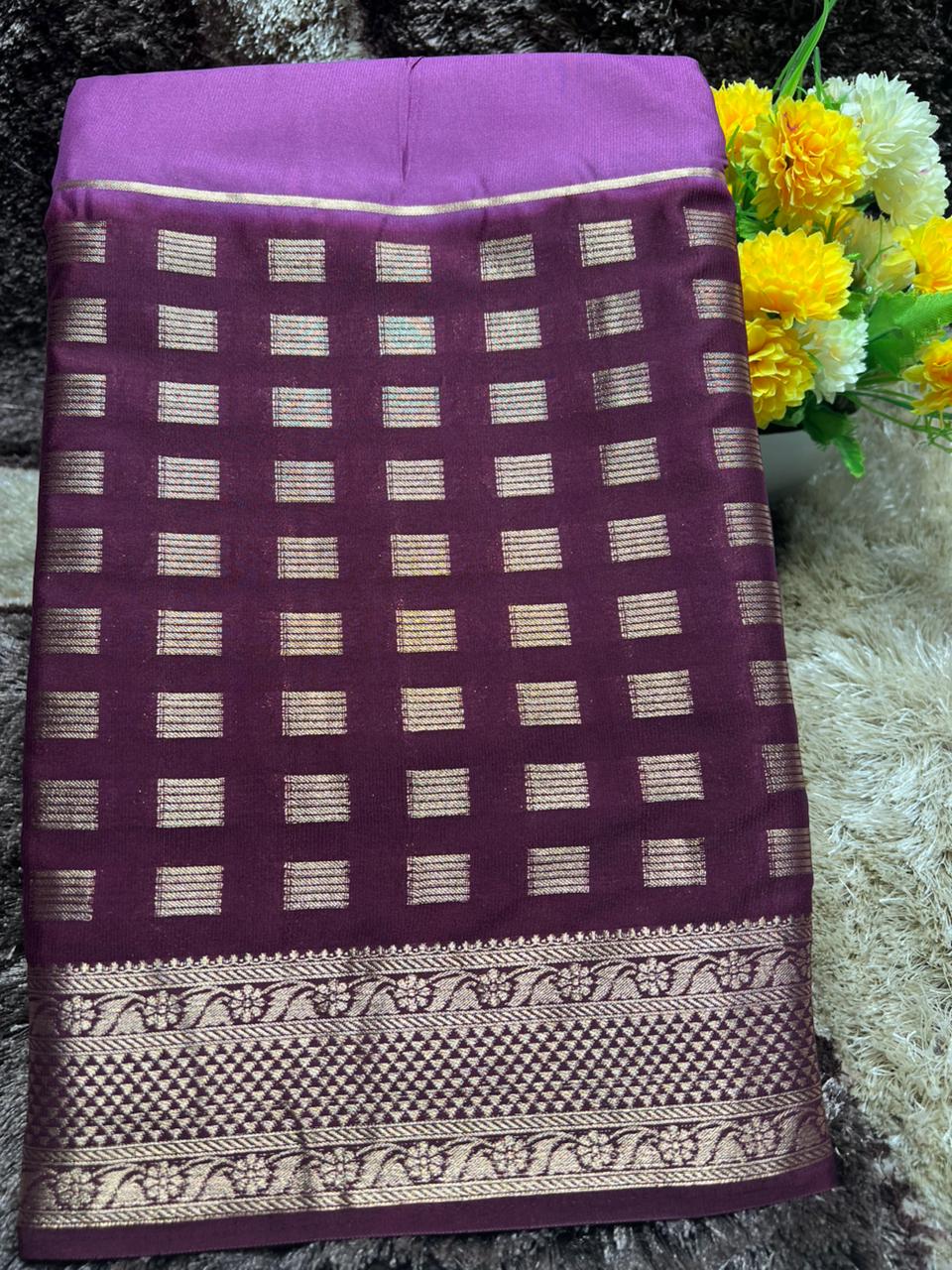 Artificial / Mix Crape Sarees