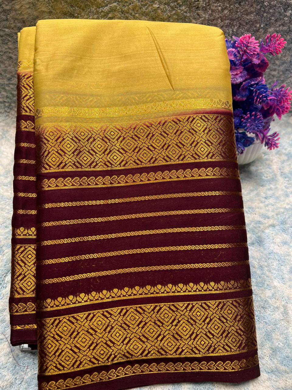 Artificial / Mix Crape Sarees