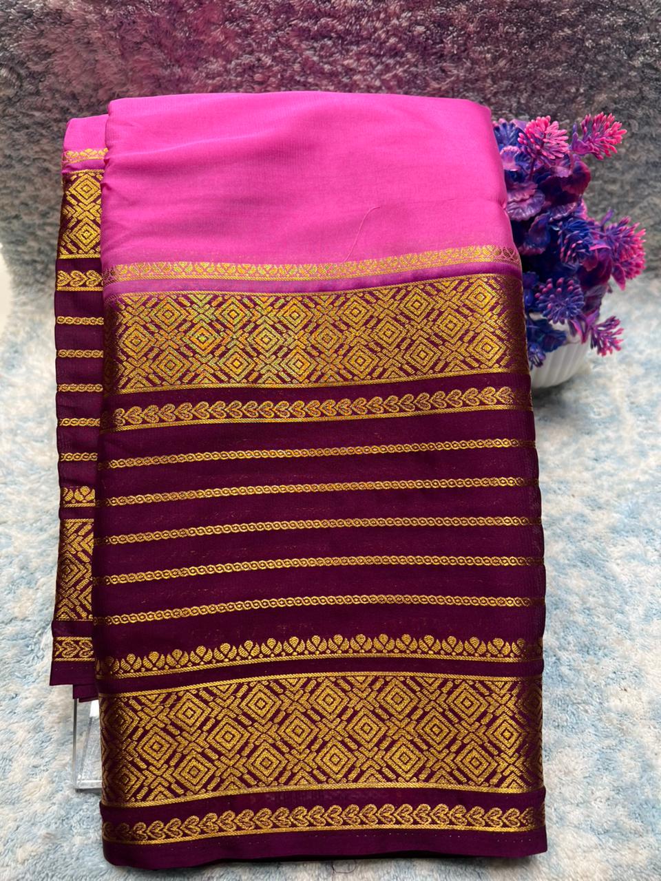 Artificial / Mix Crape Sarees