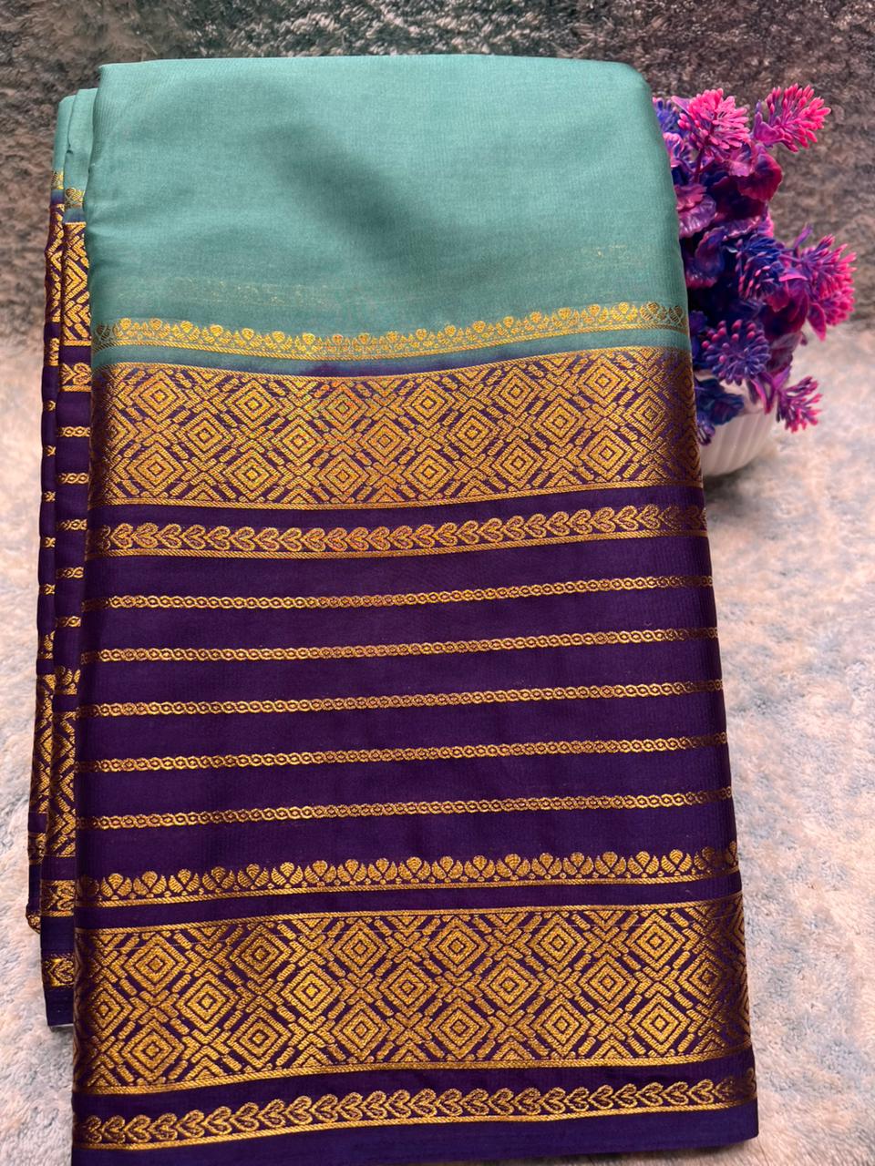Artificial / Mix Crape Sarees