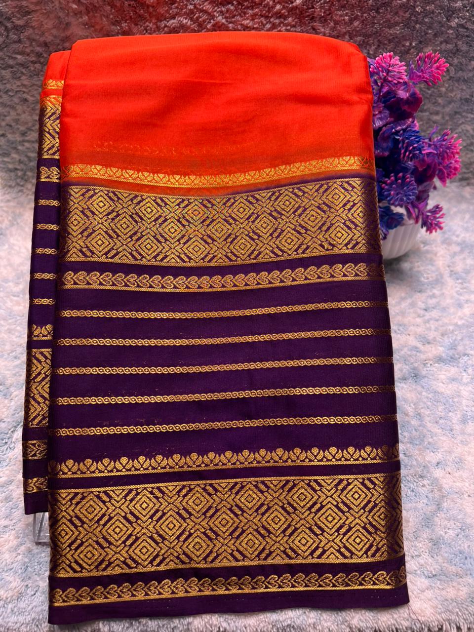 Artificial / Mix Crape Sarees