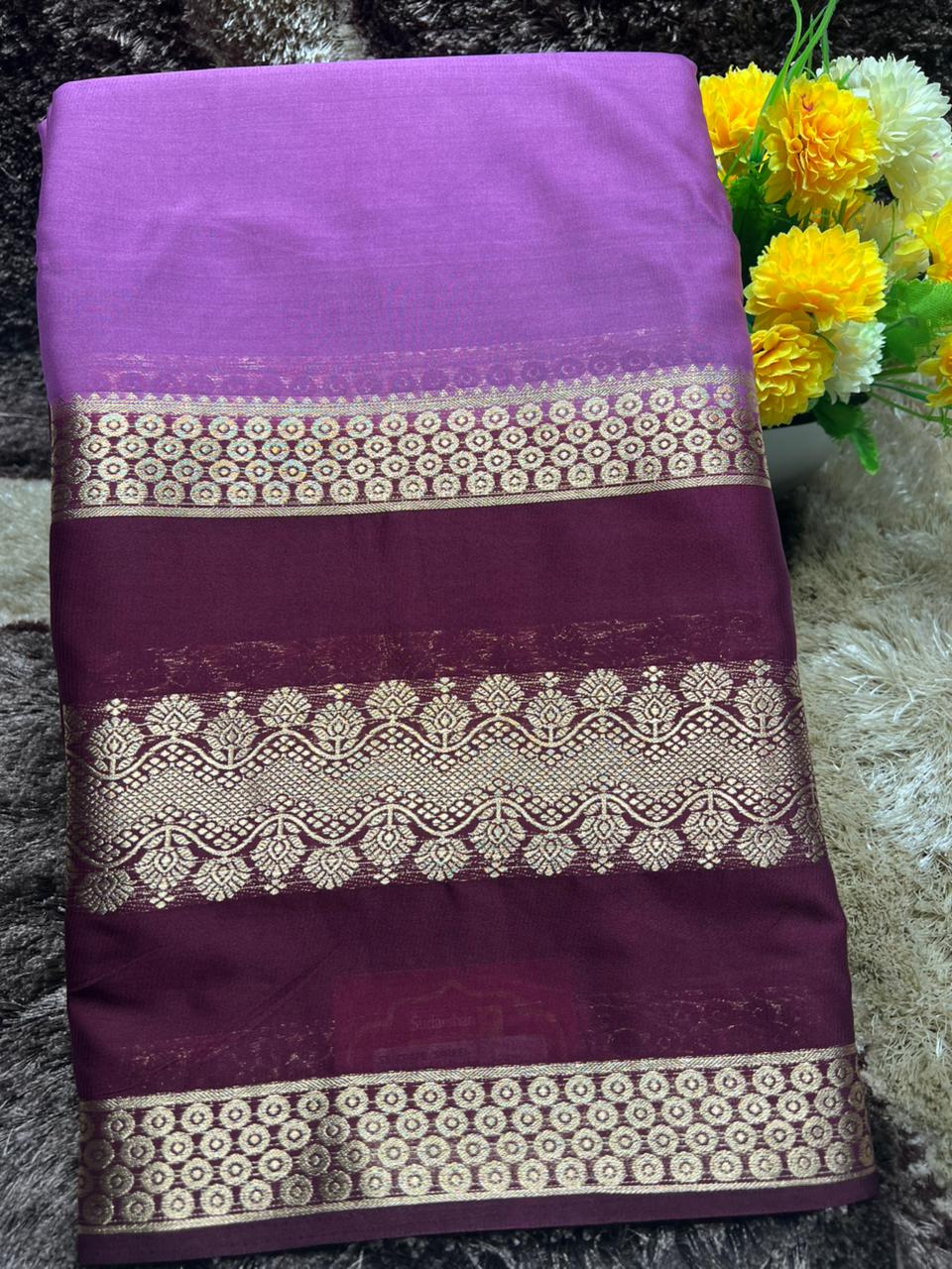 Artificial / Mix Crape Sarees