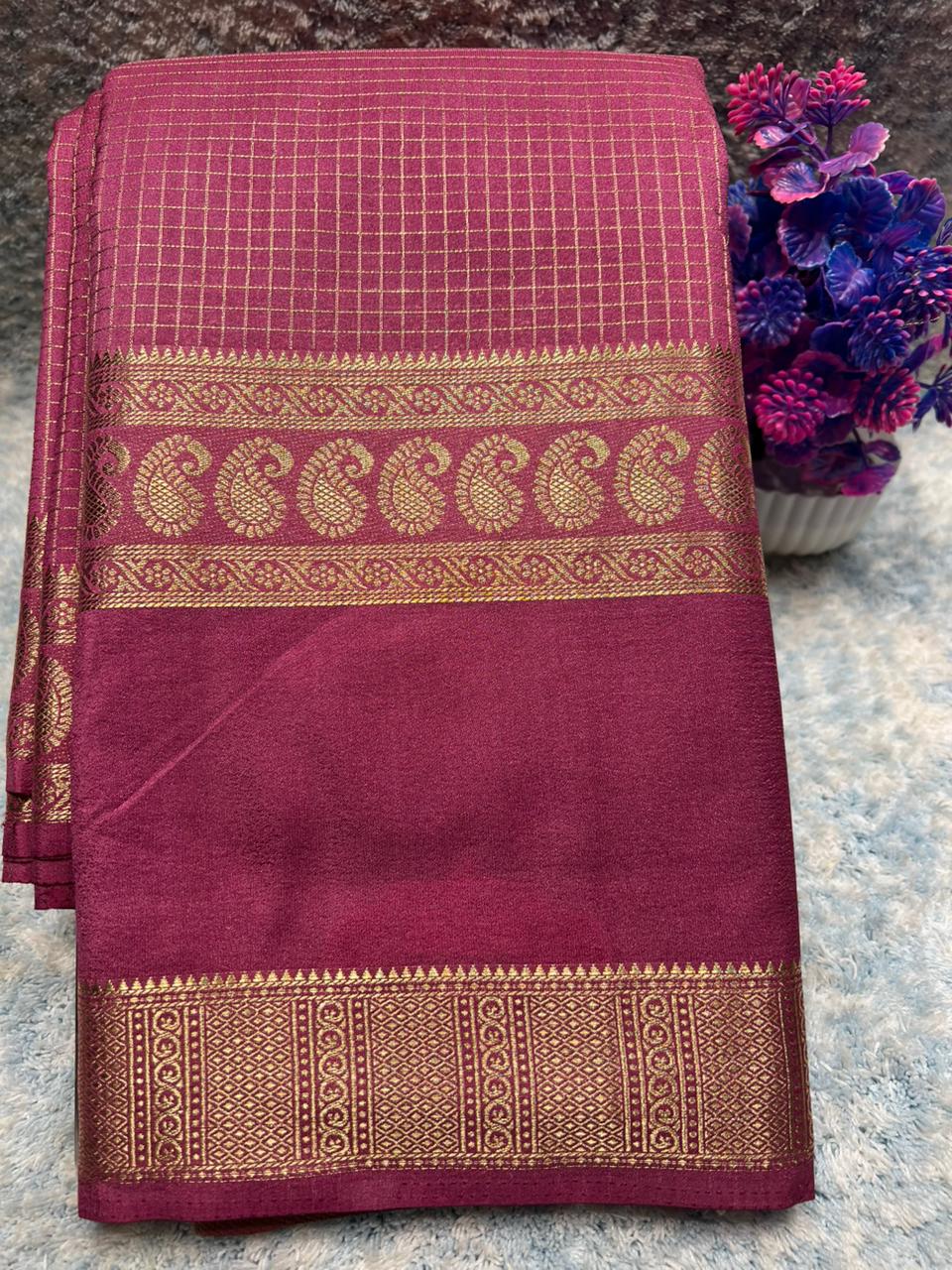 Artificial / Mix Crape Sarees